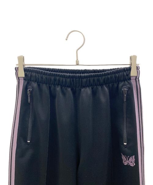 Needles（ニードルズ）Needles (ニードルズ) 17AW Track Pant Poly Smooth ブラック×パープル サイズ:Sの古着・服飾アイテム