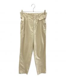 Maison Margiela（メゾンマルジェラ）の古着「サイドストラップ2タックパンツ」｜ベージュ