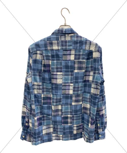 POLO RALPH LAUREN（ポロ・ラルフローレン）POLO RALPH LAUREN (ポロ・ラルフローレン) CLASSIC FIT パッチワークシャツ ネイビー サイズ:Sの古着・服飾アイテム