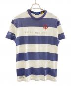 POLO RALPH LAURENポロ・ラルフローレン）の古着「NAVAL RESERVE Tee」｜ネイビー×ホワイト