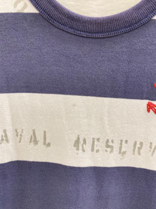 POLO RALPH LAUREN（ポロ・ラルフローレン）POLO RALPH LAUREN (ポロ・ラルフローレン) NAVAL RESERVE Tee ネイビー×ホワイト サイズ:ｓの古着・服飾アイテム