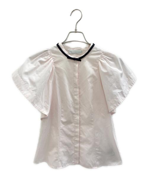 CELFORD（セルフォード）CELFORD (セルフォード) ボウタイ付ラグランブラウス ピンク サイズ:36の古着・服飾アイテム