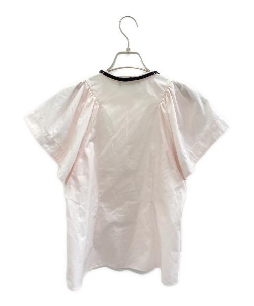 CELFORD（セルフォード）CELFORD (セルフォード) ボウタイ付ラグランブラウス ピンク サイズ:36の古着・服飾アイテム