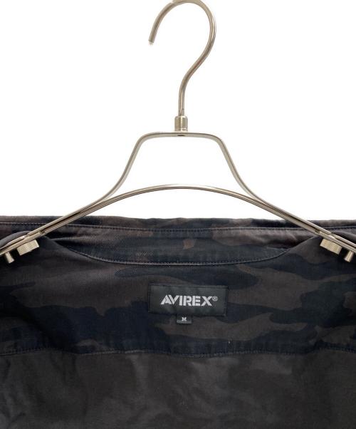 AVIREX（アヴィレックス）AVIREX (アヴィレックス) ファティーグシャツ ブラウン×ブラック サイズ:Mの古着・服飾アイテム