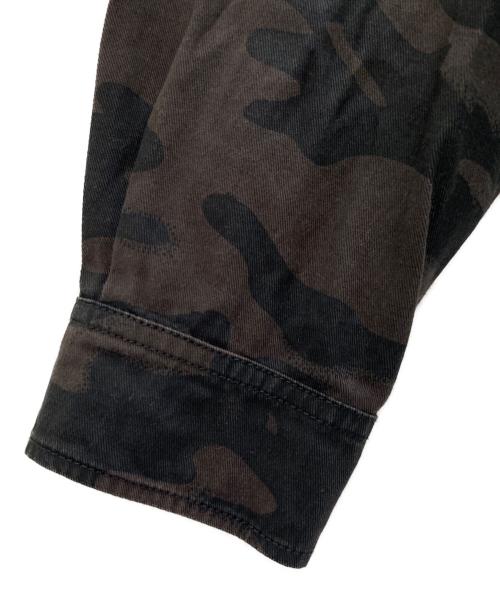 AVIREX（アヴィレックス）AVIREX (アヴィレックス) ファティーグシャツ ブラウン×ブラック サイズ:Mの古着・服飾アイテム