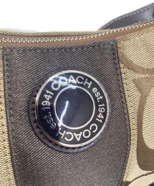 COACH（コーチ）COACH (コーチ) シグネチャー ブラウンの古着・服飾アイテム