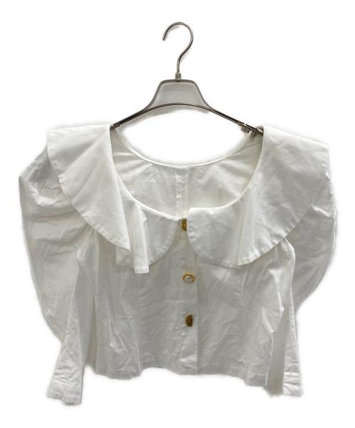 cygne（シーニュ）cygne (シーニュ) 長袖ブラウス ホワイトの古着・服飾アイテム