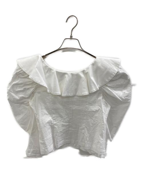 cygne（シーニュ）cygne (シーニュ) 長袖ブラウス ホワイトの古着・服飾アイテム