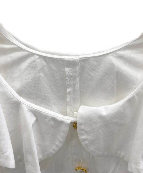 cygne（シーニュ）cygne (シーニュ) 長袖ブラウス ホワイトの古着・服飾アイテム