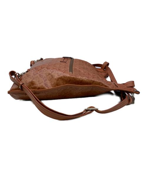 PELLE BORSA（ペレボルサ）PELLE BORSA (ペレボルサ) 3Way リュック/クロスボディ/ショルダー ミディバッグ Alive 4319 ブラウンの古着・服飾アイテム
