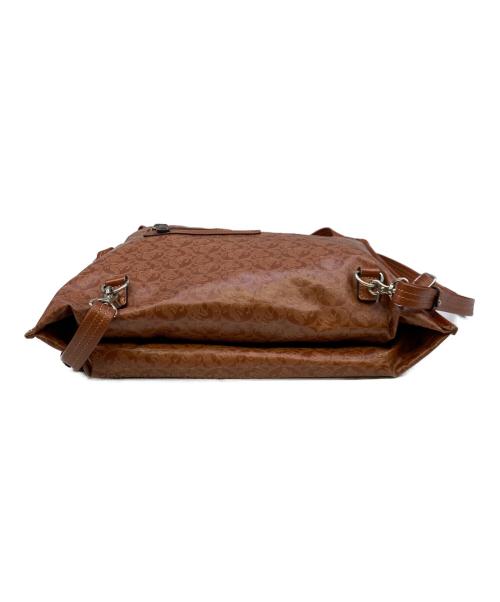 PELLE BORSA（ペレボルサ）PELLE BORSA (ペレボルサ) 3Way リュック/クロスボディ/ショルダー ミディバッグ Alive 4319 ブラウンの古着・服飾アイテム