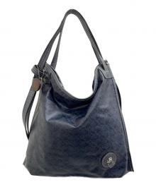 PELLE BORSA（ペレボルサ）の古着「3Way リュック/クロスボディ/ショルダー ミディバッグ Alive 4319」｜ネイビー