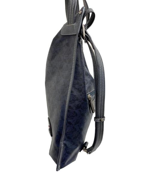 PELLE BORSA（ペレボルサ）PELLE BORSA (ペレボルサ) 3Way リュック/クロスボディ/ショルダー ミディバッグ Alive 4319 ネイビーの古着・服飾アイテム