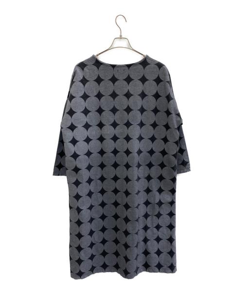 ichi（イチ）ichi (イチ) 半袖ワンピース ブラック×グレー サイズ:不明の古着・服飾アイテム