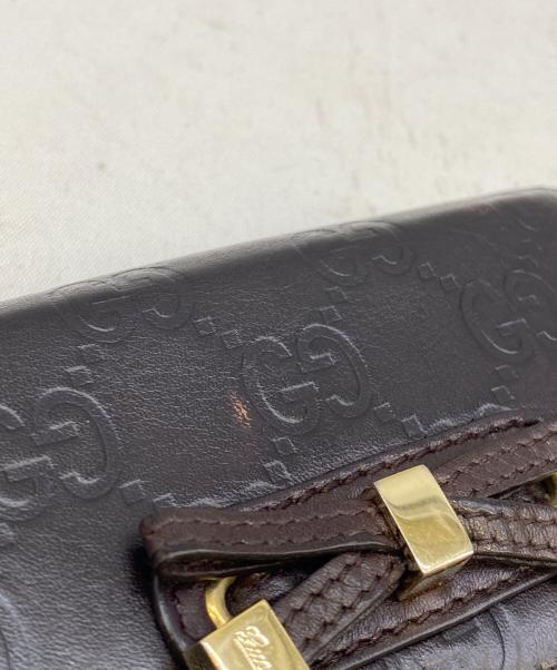 GUCCI（グッチ）GUCCI (グッチ) 2つ折り財布 ブラウンの古着・服飾アイテム