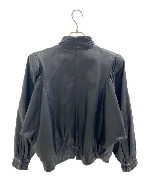 NO BRAND（ノーブランド）NO BRAND (ノーブランド) レザージャケット ブラック サイズ:11号の古着・服飾アイテム