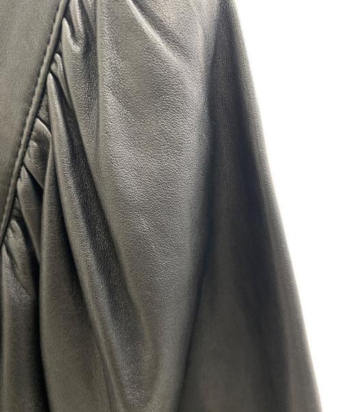 NO BRAND（ノーブランド）NO BRAND (ノーブランド) レザージャケット ブラック サイズ:11号の古着・服飾アイテム