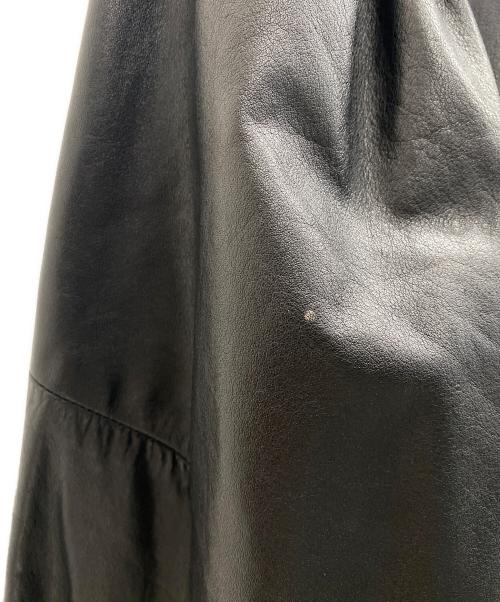 NO BRAND（ノーブランド）NO BRAND (ノーブランド) レザージャケット ブラック サイズ:11号の古着・服飾アイテム