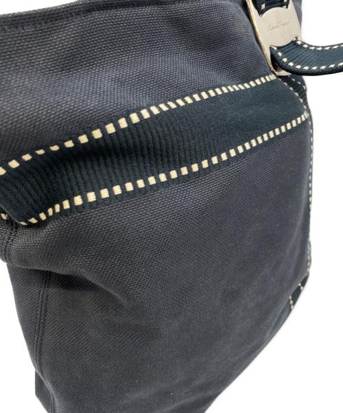 Salvatore Ferragamo（サルヴァトーレ フェラガモ）Salvatore Ferragamo (サルヴァトーレ フェラガモ) トートバッグ ネイビーの古着・服飾アイテム