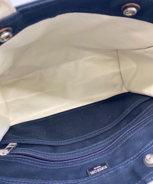 PORTER GIRL（ポーターガール）PORTER GIRL (ポーターガール) トートバッグ ネイビーの古着・服飾アイテム