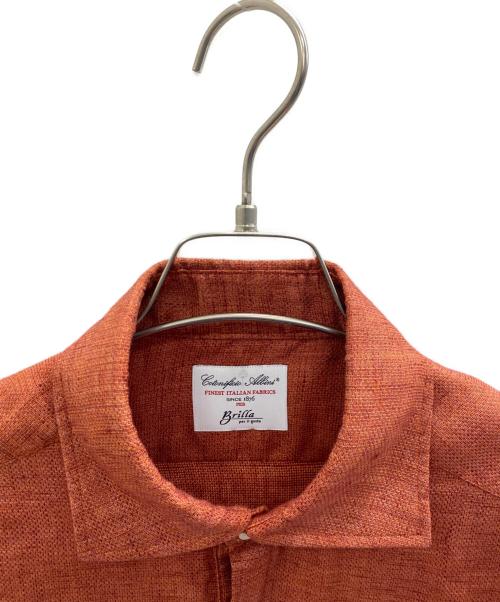 BEAMS（ビームス）BEAMS (ビームス) 21SS Brilla per il gusto/LINEN PULLOVER SHIRTS レッド サイズ:Mの古着・服飾アイテム