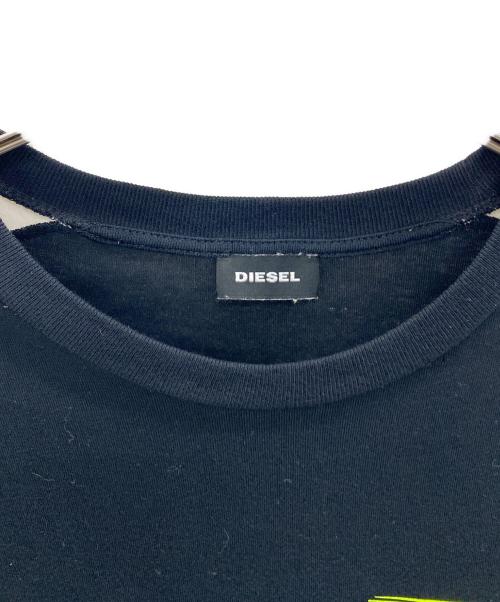 DIESEL（ディーゼル）DIESEL (ディーゼル) 半袖カットソー ブラック サイズ:Ｍの古着・服飾アイテム