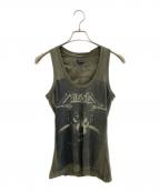 DIESELディーゼル）の古着「タンクトップ」｜カーキ