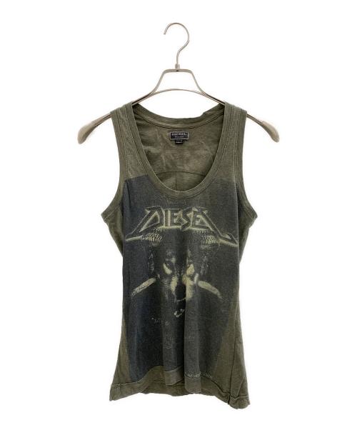 DIESEL（ディーゼル）DIESEL (ディーゼル) タンクトップ カーキ サイズ:XSの古着・服飾アイテム
