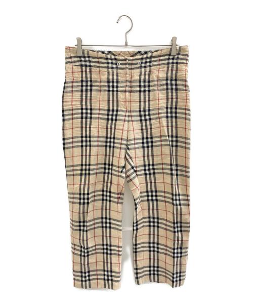 BURBERRY（バーバリー）BURBERRY (バーバリー) リネンパンツ ベージュ サイズ:UK 12の古着・服飾アイテム