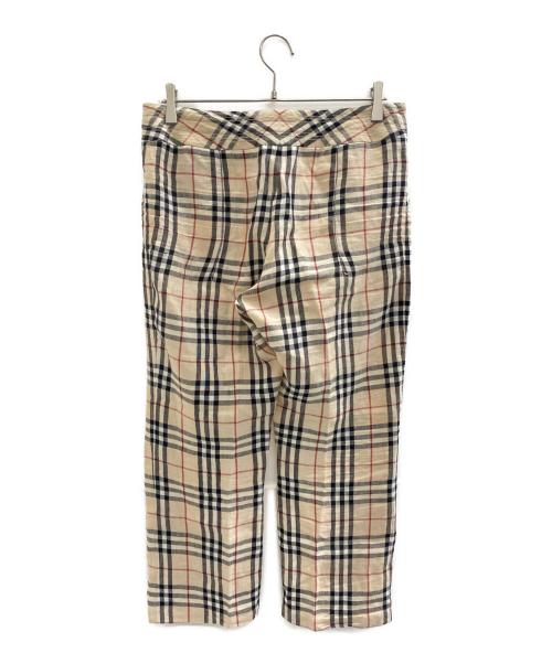 BURBERRY（バーバリー）BURBERRY (バーバリー) リネンパンツ ベージュ サイズ:UK 12の古着・服飾アイテム