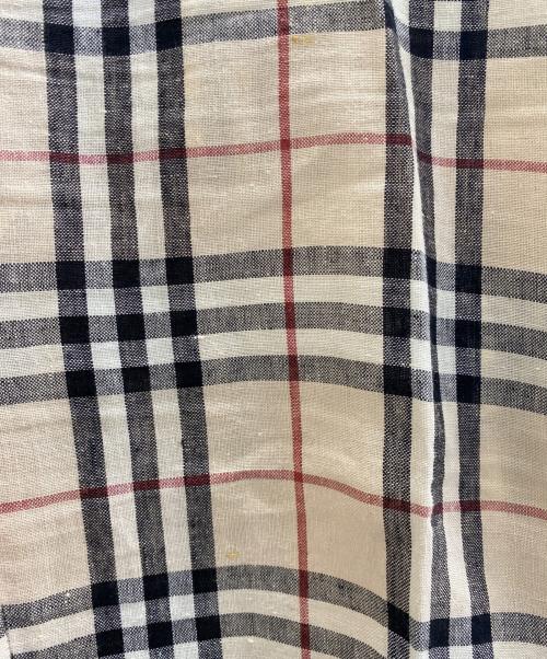 BURBERRY（バーバリー）BURBERRY (バーバリー) リネンパンツ ベージュ サイズ:UK 12の古着・服飾アイテム