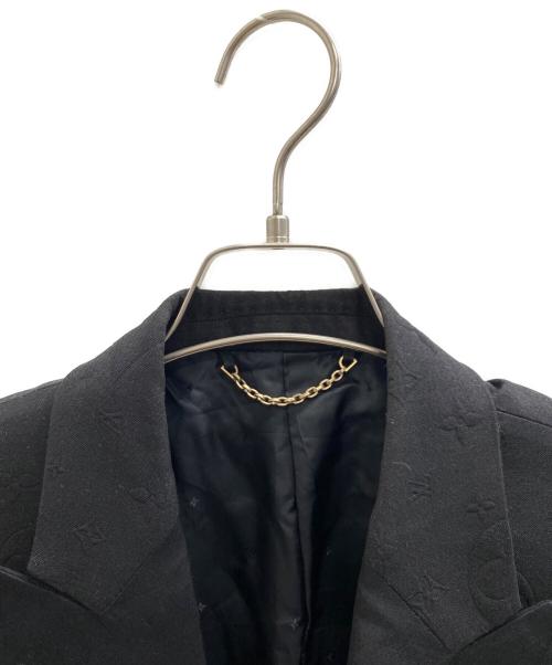 LOUIS VUITTON（ルイ ヴィトン）LOUIS VUITTON (ルイ ヴィトン) 19AW モノグラムエンボス ピークドラペル シングルジャケット ブラック サイズ:46(L)の古着・服飾アイテム