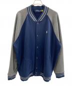 POLO RALPH LAURENポロ・ラルフローレン）の古着「スウェットブルゾン」｜グレー×ネイビー