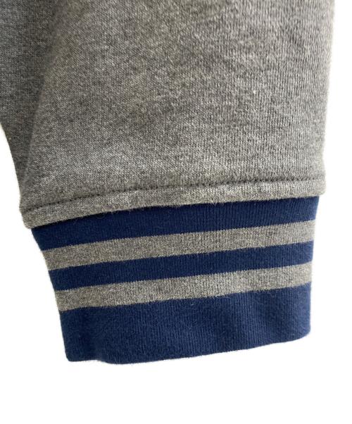 POLO RALPH LAUREN（ポロ・ラルフローレン）POLO RALPH LAUREN (ポロ・ラルフローレン) スウェットブルゾン グレー×ネイビー サイズ:XXLの古着・服飾アイテム