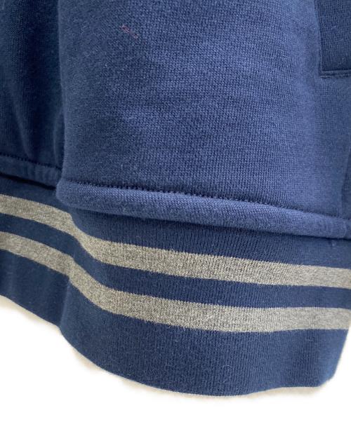POLO RALPH LAUREN（ポロ・ラルフローレン）POLO RALPH LAUREN (ポロ・ラルフローレン) スウェットブルゾン グレー×ネイビー サイズ:XXLの古着・服飾アイテム