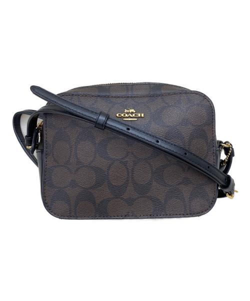 COACH（コーチ）COACH (コーチ) ミニ カメラ バッグ シグネチャー キャンバス ブラウンの古着・服飾アイテム