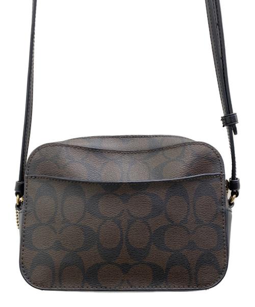 COACH（コーチ）COACH (コーチ) ミニ カメラ バッグ シグネチャー キャンバス ブラウンの古着・服飾アイテム