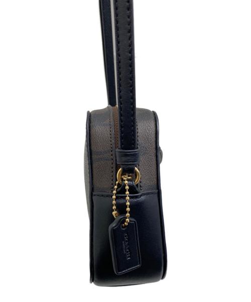 COACH（コーチ）COACH (コーチ) ミニ カメラ バッグ シグネチャー キャンバス ブラウンの古着・服飾アイテム