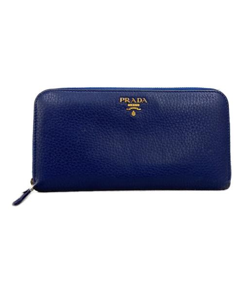 PRADA（プラダ）PRADA (プラダ) 長財布 ネイビーの古着・服飾アイテム