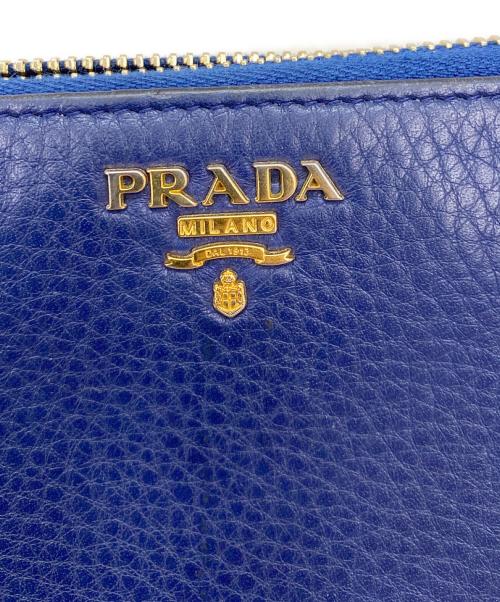 PRADA（プラダ）PRADA (プラダ) 長財布 ネイビーの古着・服飾アイテム