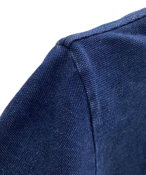LACOSTE（ラコステ）LACOSTE (ラコステ) 鹿の子インディゴ染めポロシャツ ネイビー サイズ:Sの古着・服飾アイテム