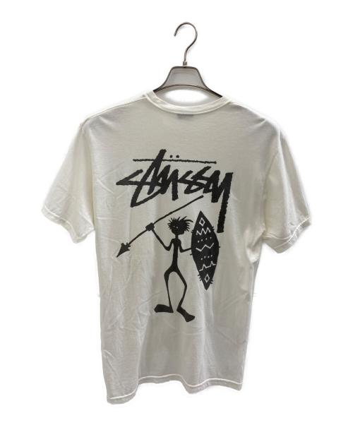 stussy（ステューシー）stussy (ステューシー) 半袖カットソー ホワイト サイズ:Mの古着・服飾アイテム