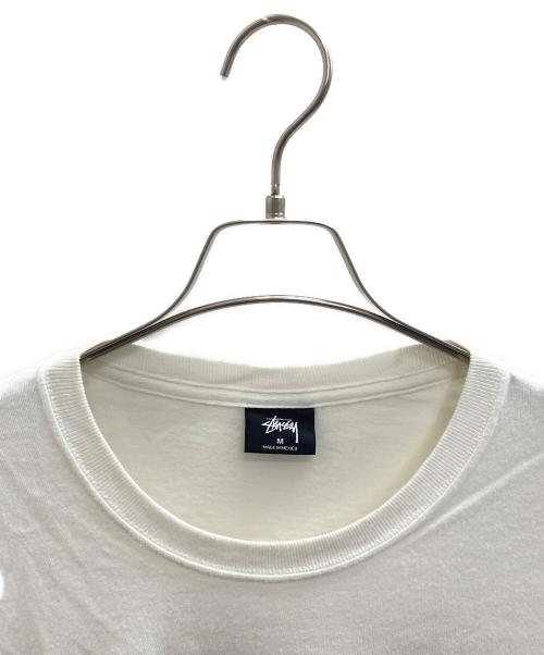 stussy（ステューシー）stussy (ステューシー) stussy international logo tee アイボリー サイズ:Mの古着・服飾アイテム