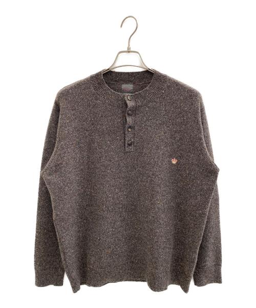 PAPAS（パパス）PAPAS (パパス) 厚手ニット ブラウン サイズ:Lの古着・服飾アイテム