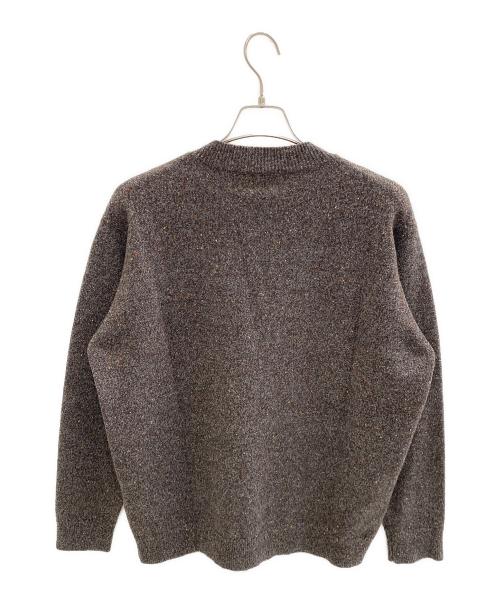 PAPAS（パパス）PAPAS (パパス) 厚手ニット ブラウン サイズ:Lの古着・服飾アイテム