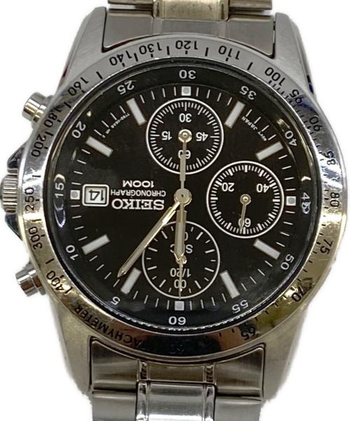 SEIKO（セイコー）SEIKO (セイコー) クロノグラフ ブラックの古着・服飾アイテム