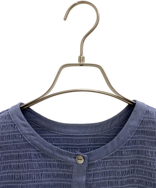 AMACA（アマカ）AMACA (アマカ) ソフトスラブシャーリーチュニックブラウス ブルー サイズ:38の古着・服飾アイテム