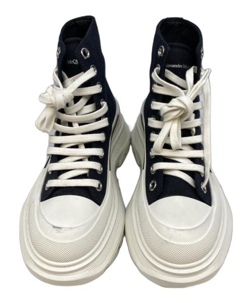 ALEXANDER McQUEEN（アレキサンダーマックイーン）ALEXANDER McQUEEN (アレキサンダーマックイーン) ハイカットスニーカー ブラック×ホワイト サイズ:36の古着・服飾アイテム