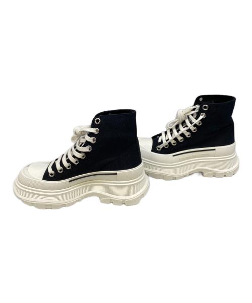 ALEXANDER McQUEEN（アレキサンダーマックイーン）ALEXANDER McQUEEN (アレキサンダーマックイーン) ハイカットスニーカー ブラック×ホワイト サイズ:36の古着・服飾アイテム