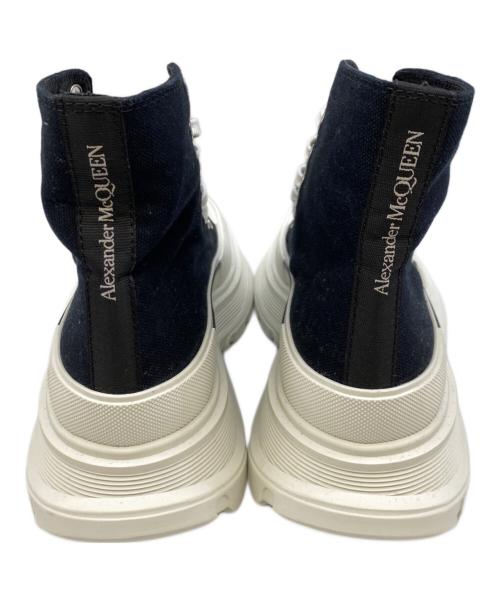 ALEXANDER McQUEEN（アレキサンダーマックイーン）ALEXANDER McQUEEN (アレキサンダーマックイーン) ハイカットスニーカー ブラック×ホワイト サイズ:36の古着・服飾アイテム